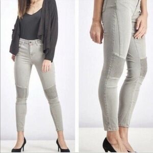 Pistola Revolve Light Grey Skinny Moto Jeans